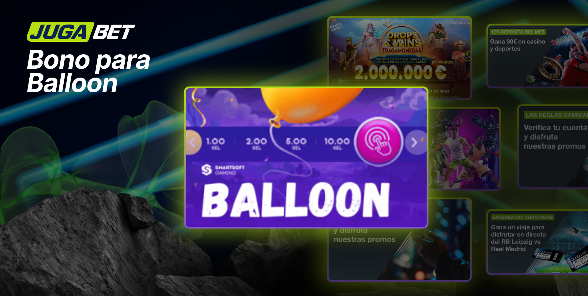 Sección Juegos de Jugabet Chile Balloon Ofertas de bonos y promociones de globos para este juego