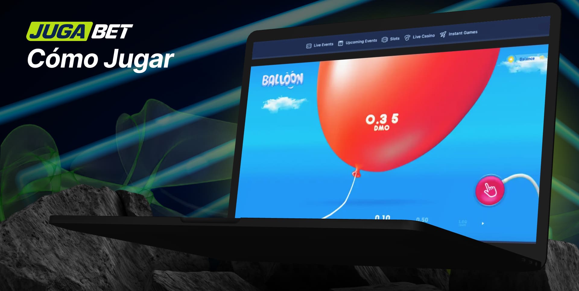 Jugabet Chile sección Juegos Balloon como jugar y ganar reglas básicas