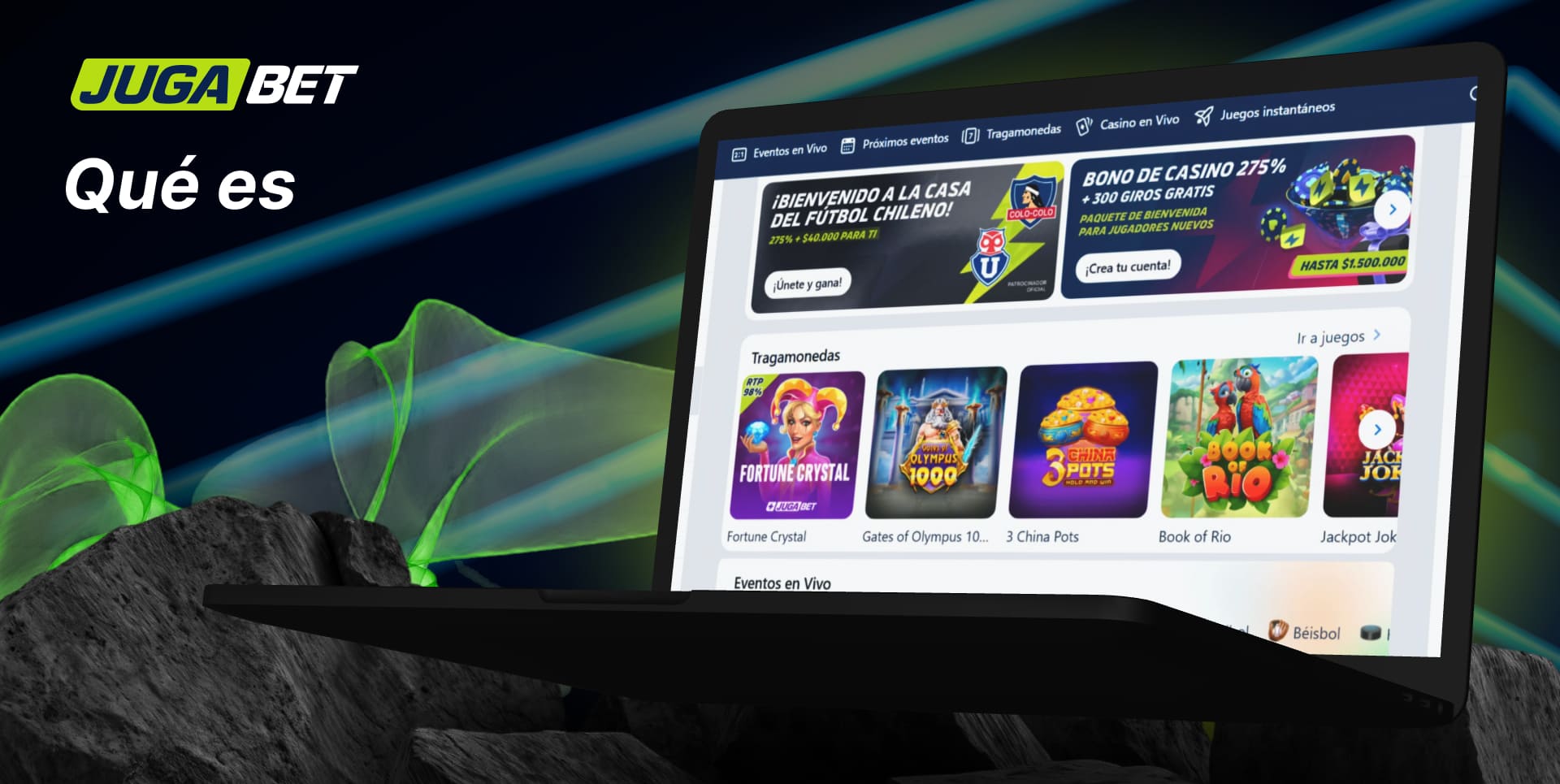 Información general de Jugabet Chile sobre la plataforma, sus juegos y apuestas