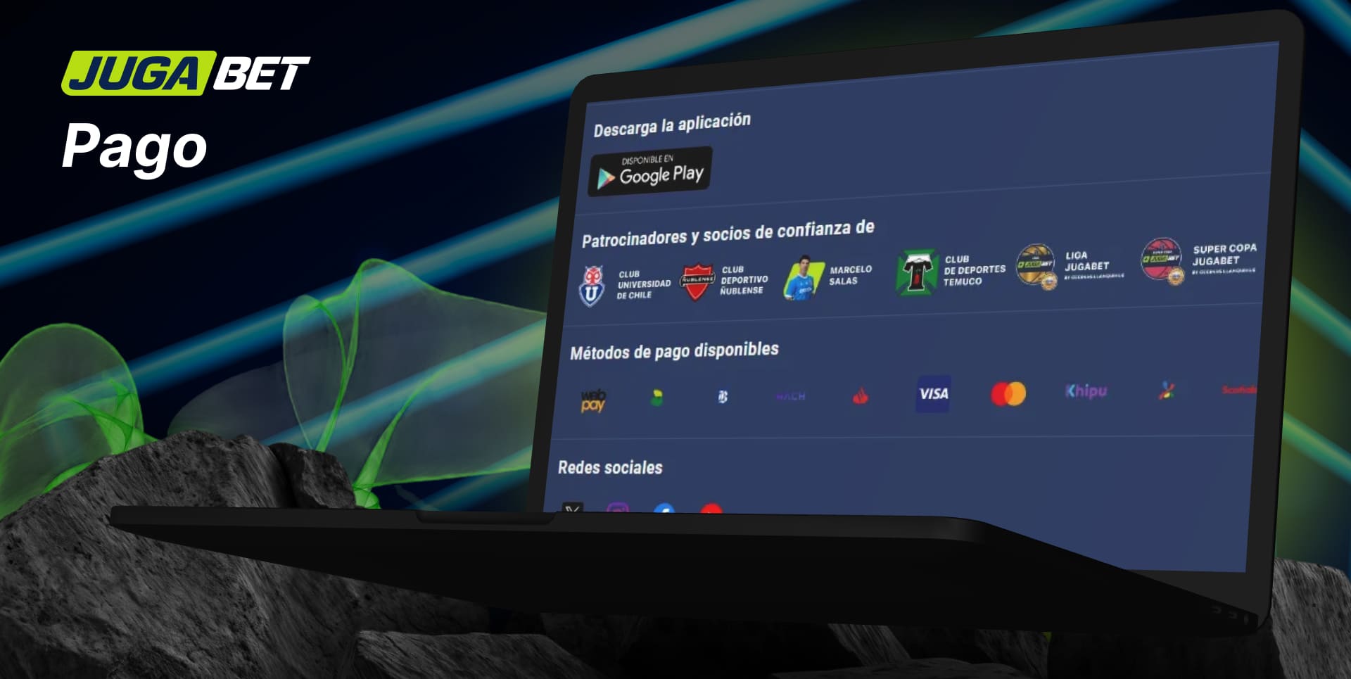 Deposita en Jugabet Chile para empezar a jugar varios métodos