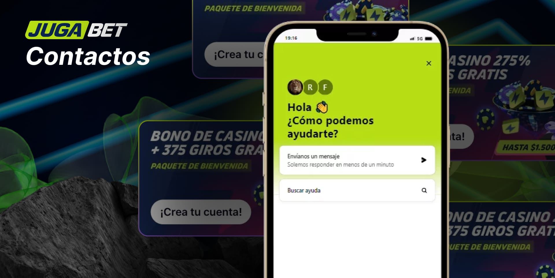 Contactos oficiales del servicio de atención al cliente de Jugabet Chile para comunicación